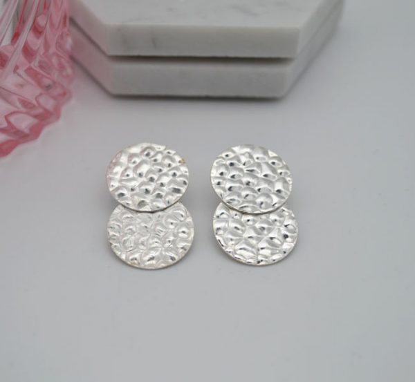 Billie Fused Double Bubble Stud Earrings - Image 3