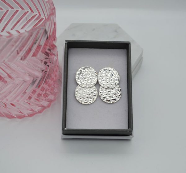 Billie Fused Double Bubble Stud Earrings - Image 2